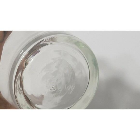 Vintage MCM Libbey Frosted Etched Design Clear Glass Wine/Juice Carafe - Picture 6 of 8